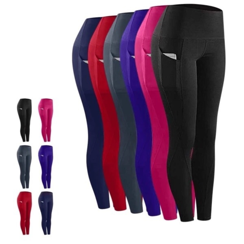 Colorful High-Waisted Leggings Set